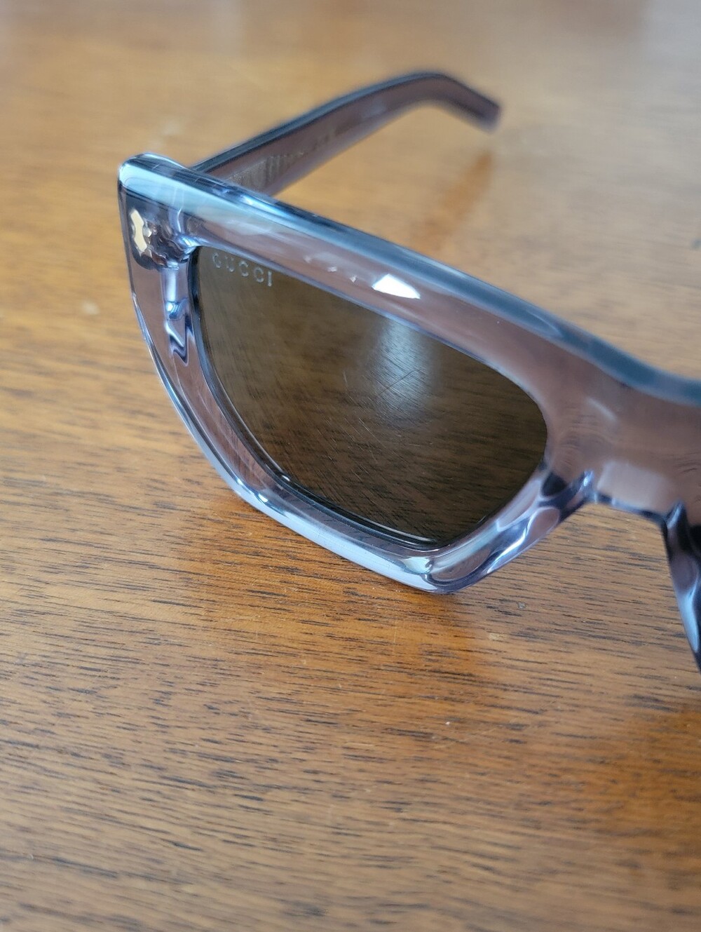 GUCCI blue gray sunglasses